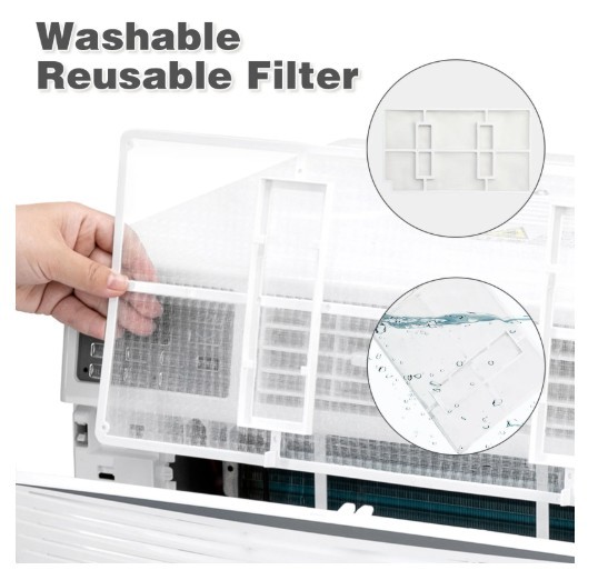 ktaxon 24000btu window air conditioner with wifi and eco mode for medium rooms