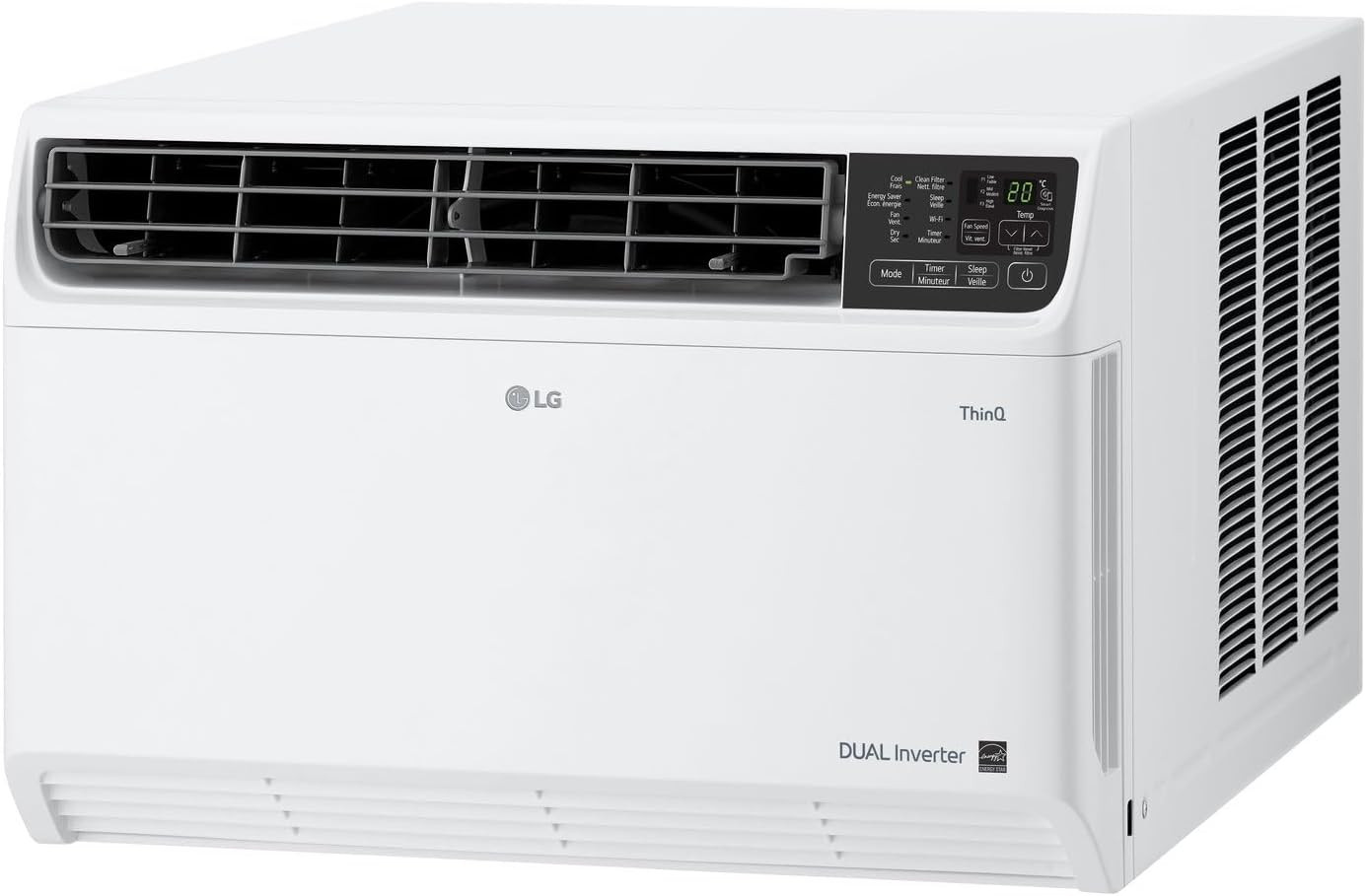 LG 14,000 BTU DUAL Inverter Smart Window Air Conditioner, 115V, Cools 800 Sq. Ft