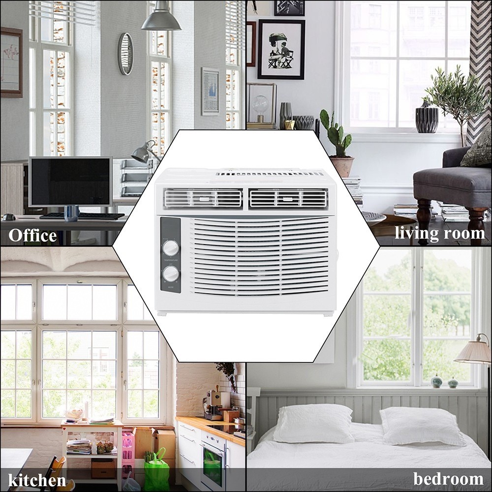 5,000 BTU Window Air Conditioner 3 Speed Cooling Area up to 200 sq.ft AC Unit