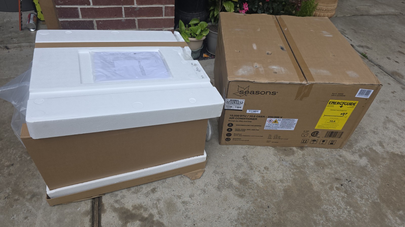 10K BTU 230/208-Volt Through the Wall Unit Air Conditioner Energy Star & Sleeve