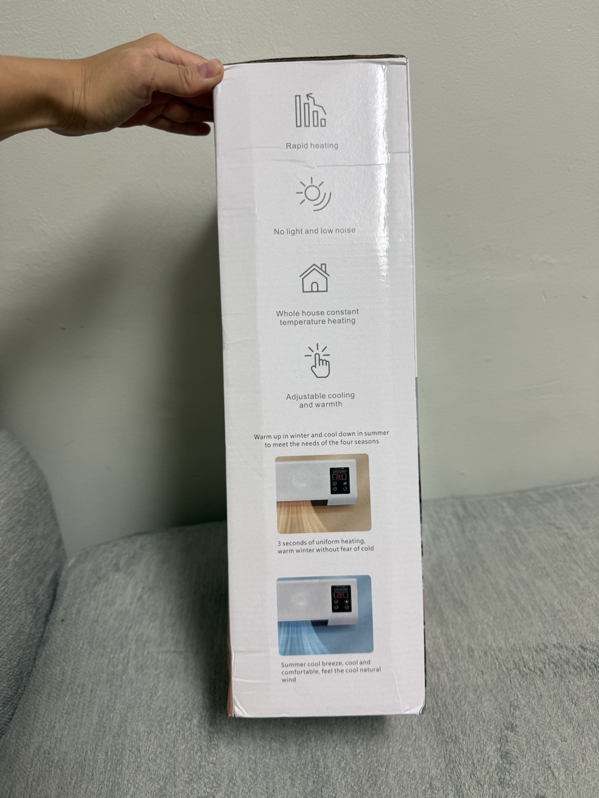Wall Mounted Mobile Air Conditioning Unit, White, Model L-2008