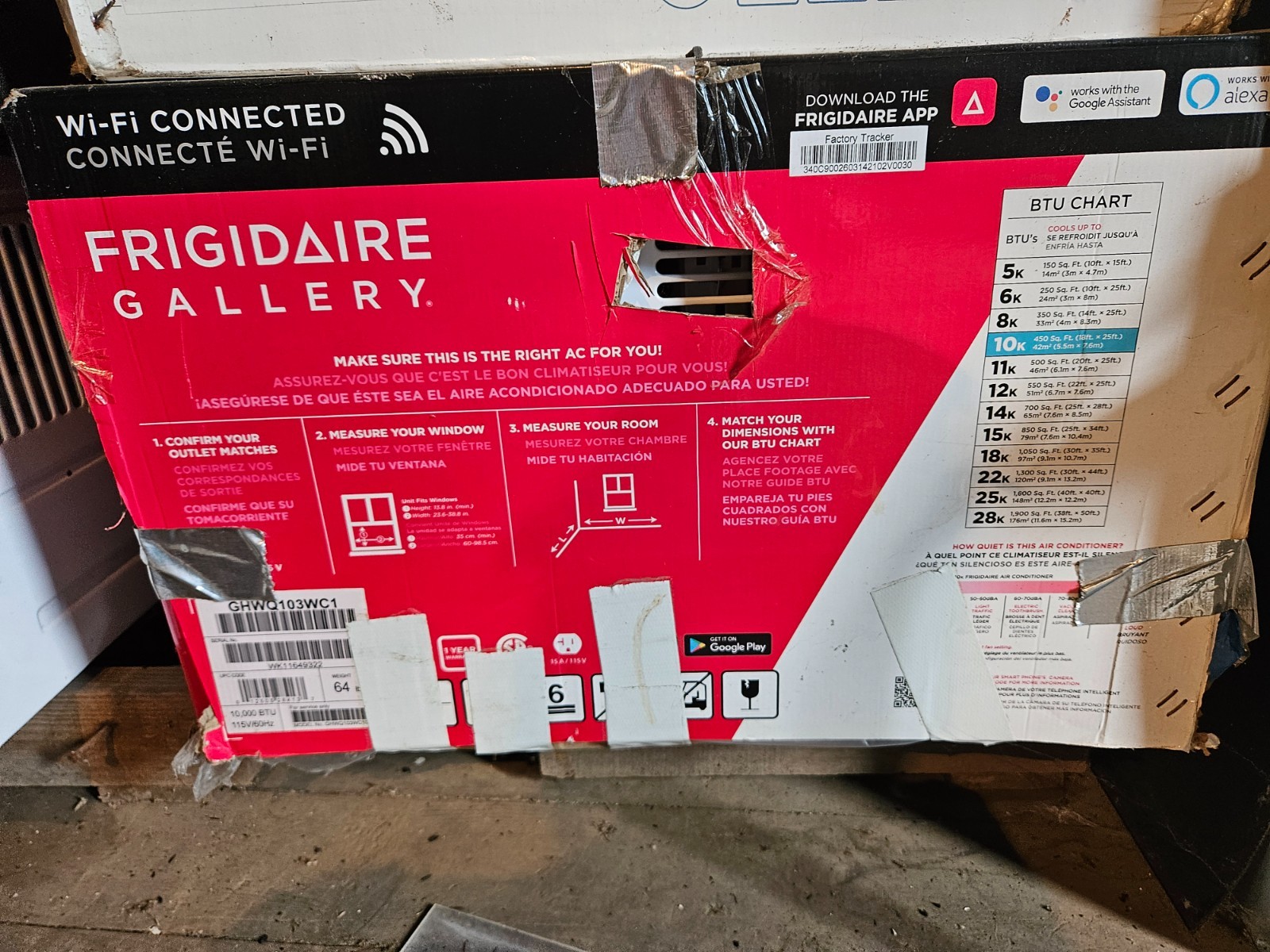 Frigidaire FFRA102WAE Window-Mounted Room Air Conditioner