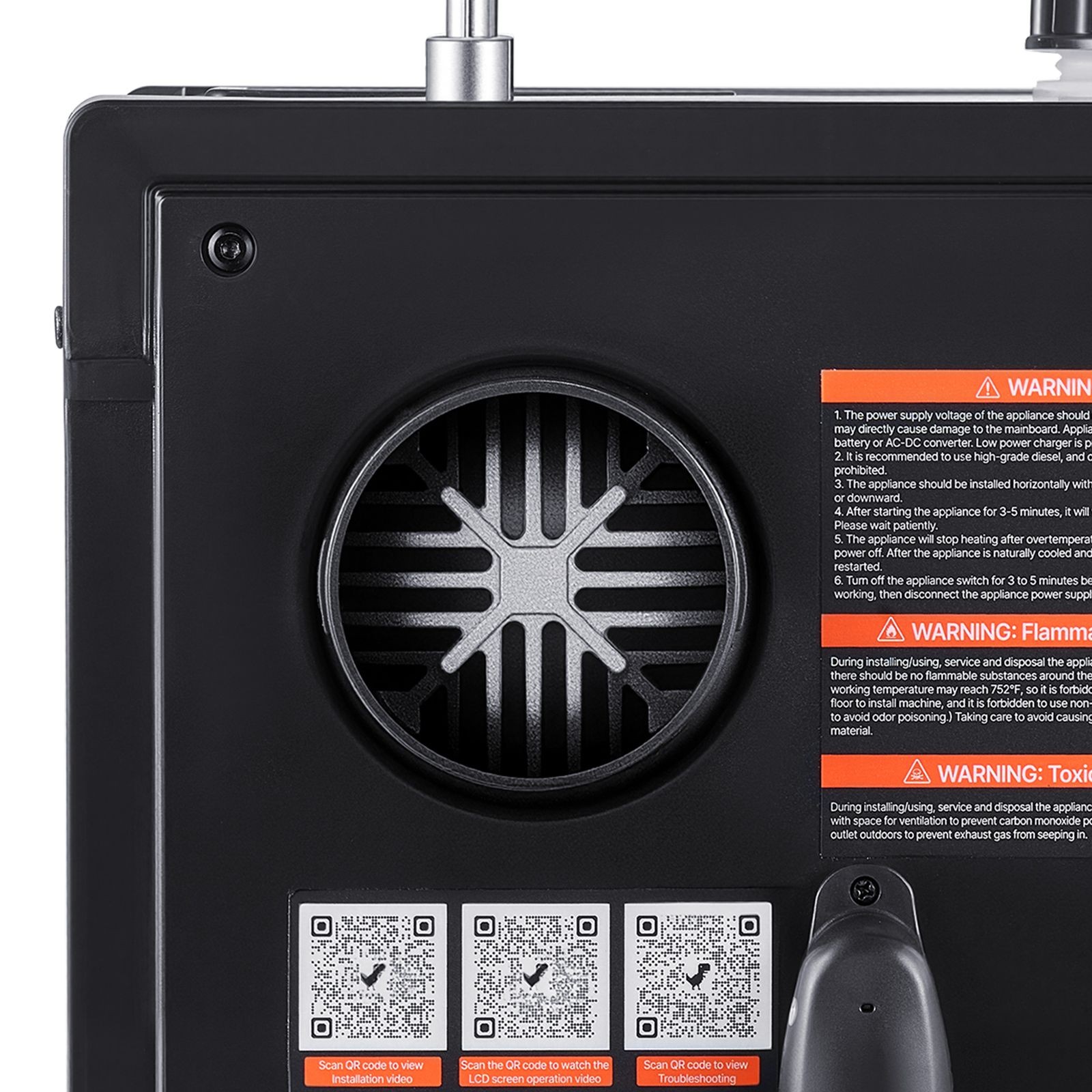 8KW 12V/ 24V Portable Diesel Air Heater with Bluetooth, Remote, LCD Screen