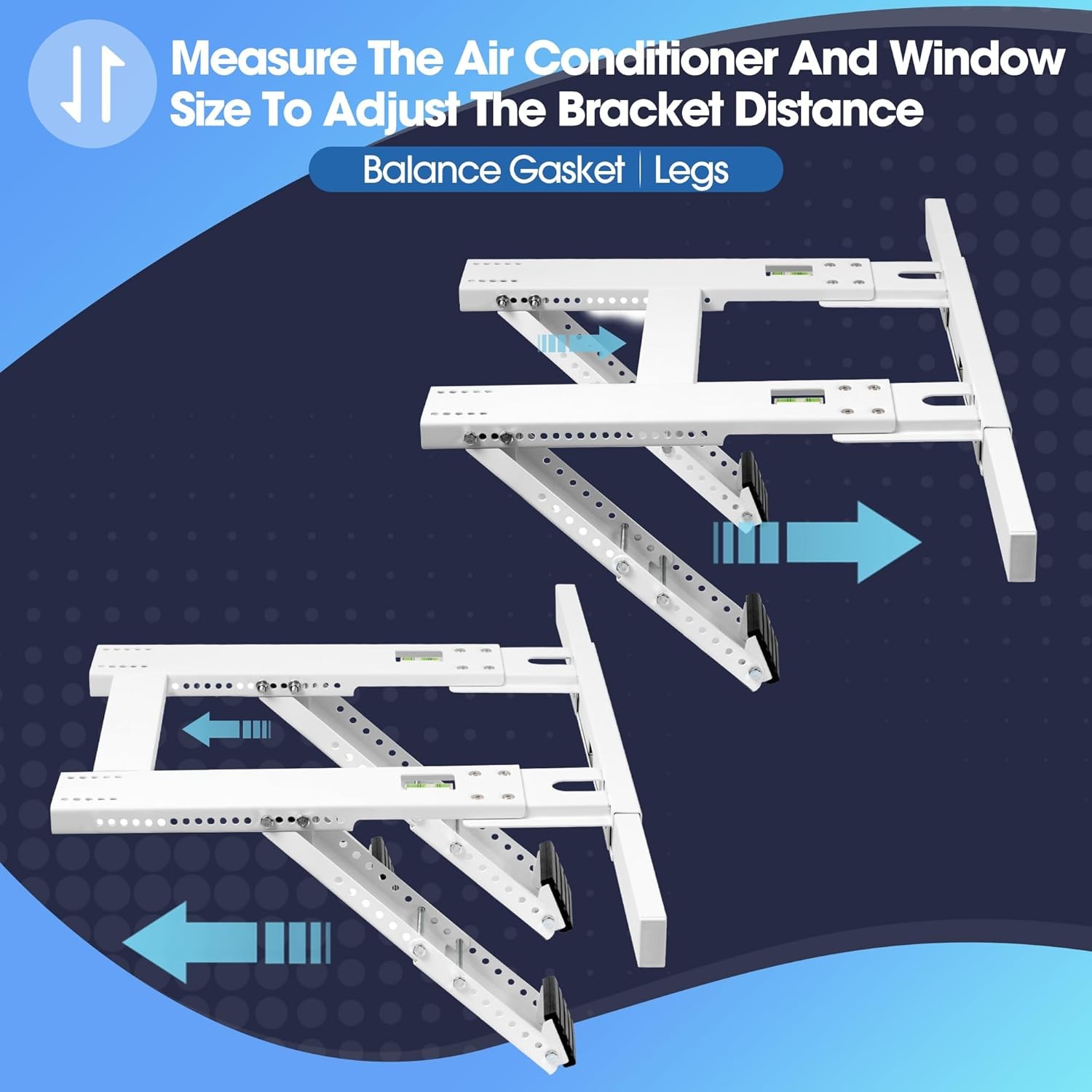 No Drilling Air Conditioner Support Bracket Adjustable Window AC Bracket Stand