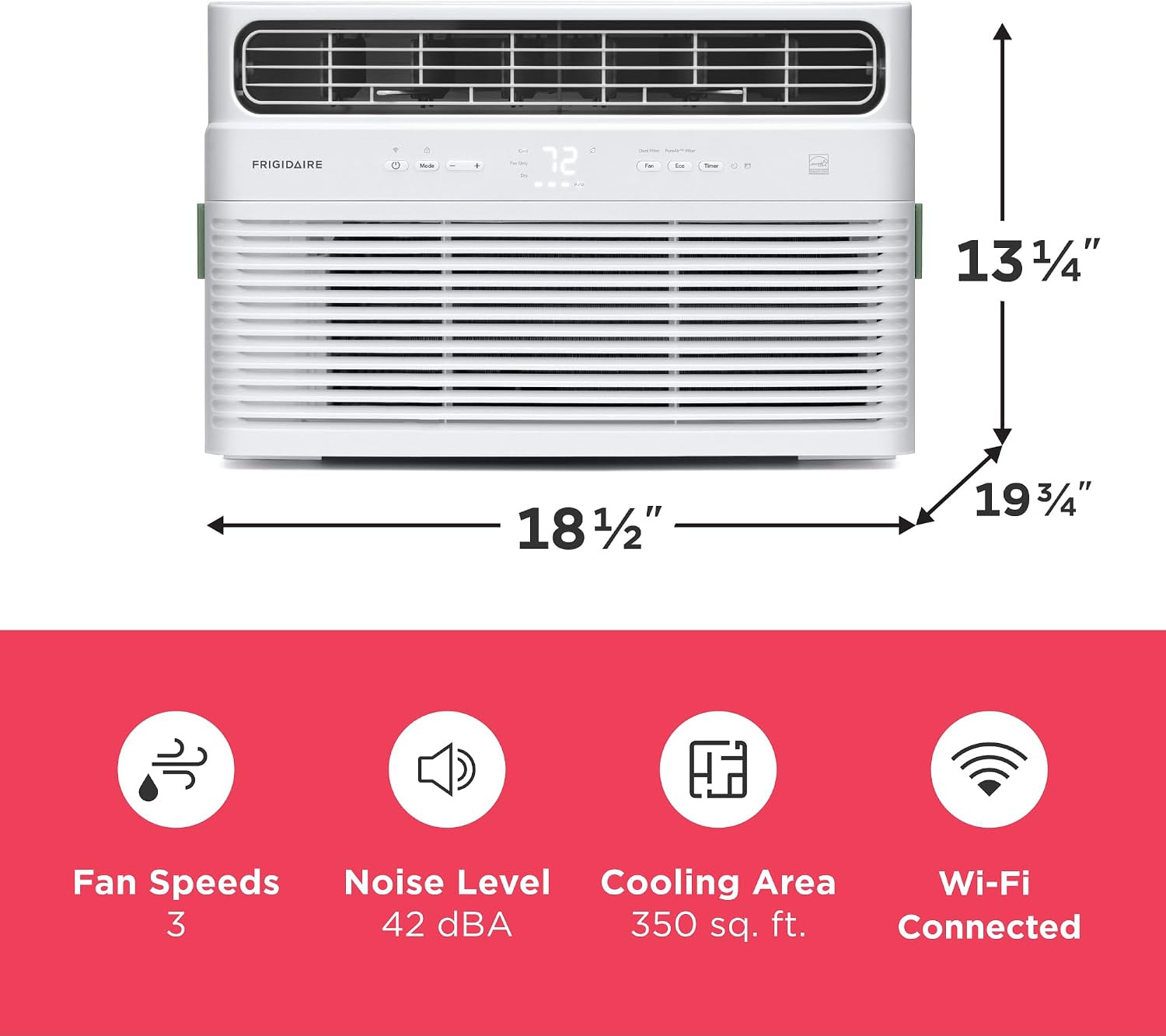 Frigidaire 8,000 BTU Smart Inverter Window Air Conditioner with Wi-Fi and Energy