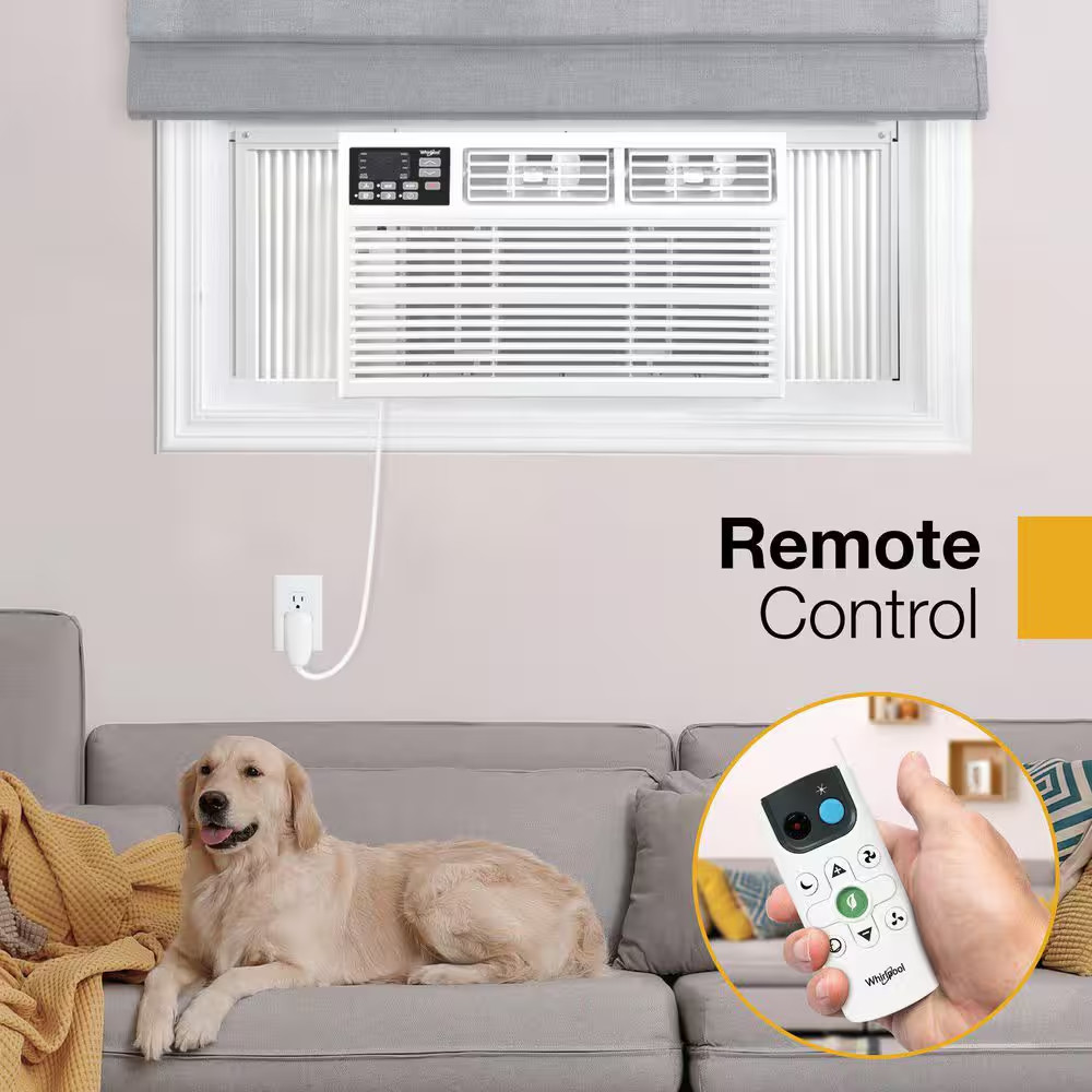 10,000 BTU (DOE) Window Air Conditioner Cools 450 Sq. Ft. with Remote in White