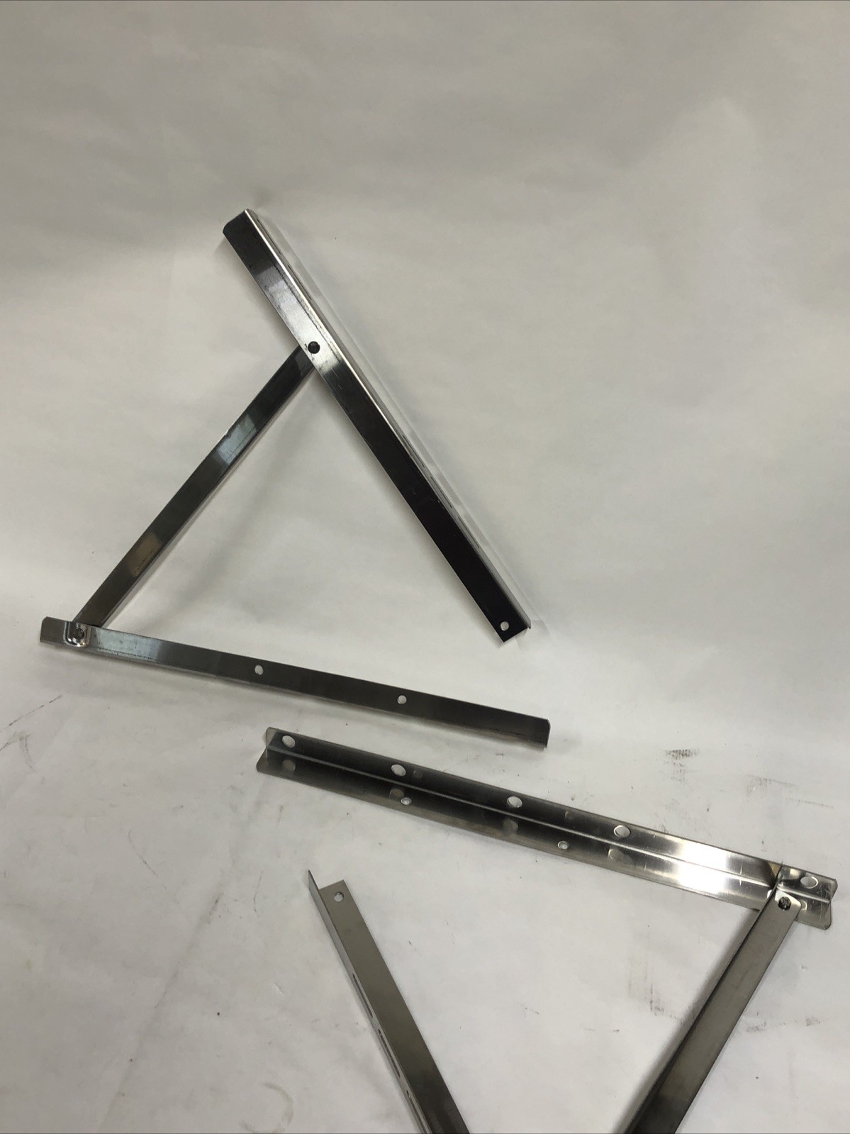 2pcs Air Conditioner Stainless Steel Folding Leg Brackets Stainless Steel