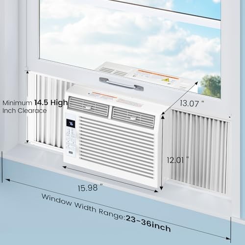 6000BTU Window AC Unit Cools 250sqft