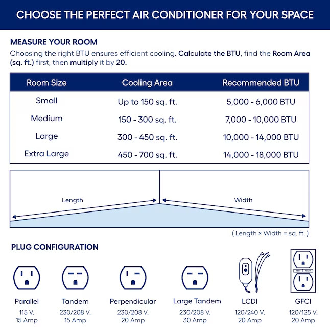 GE Extra Large Room Window Air Conditioner , Remote Included ( 240-Volt , 18600)