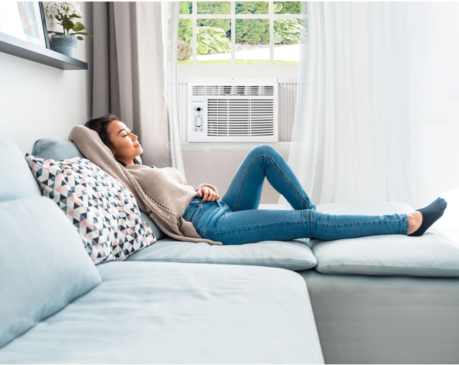 6,000 BTU Window Mounted Air Conditioner & Dehumidifier, 115V, Air Conditioner f