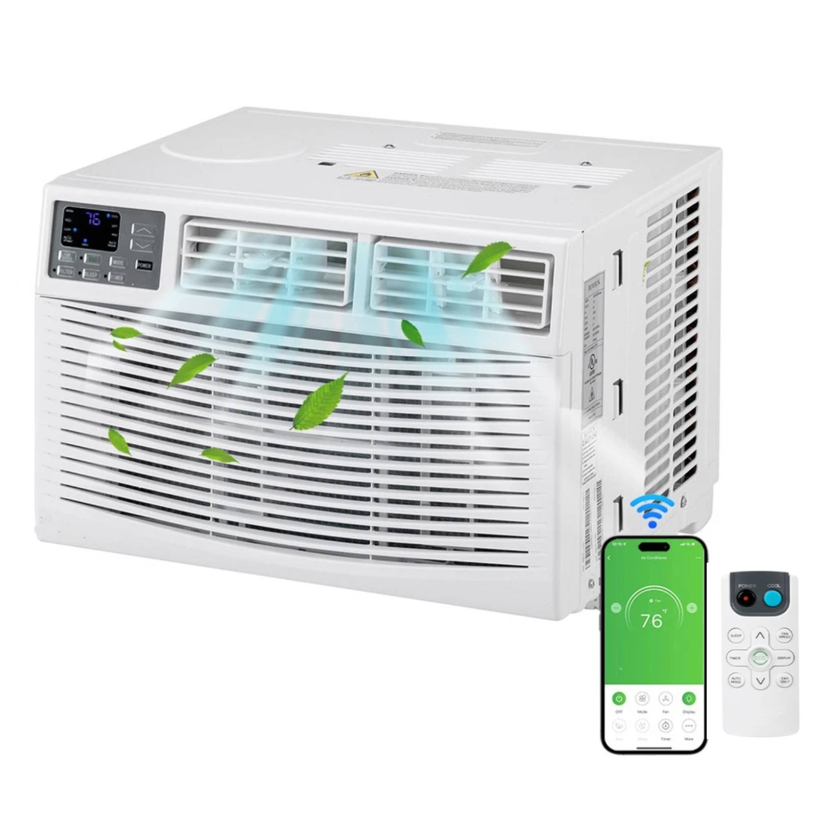 18000 BTU Window Air Conditioner, AC Window Unit with Remote, Wifi, to 1000sp.ft