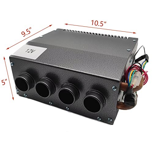 Hydronic Heater 12V 4 Front Vents, Compact Design, Portable 4 Ports new