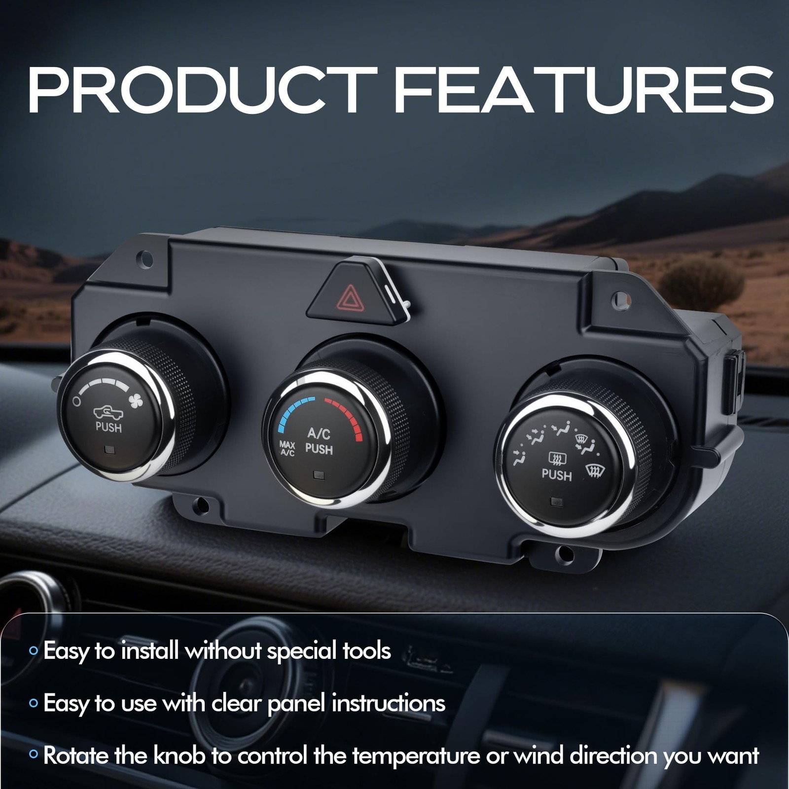 Front Climate Control Module A/C Heater Air Conditioning Panel Unit for Dodge…