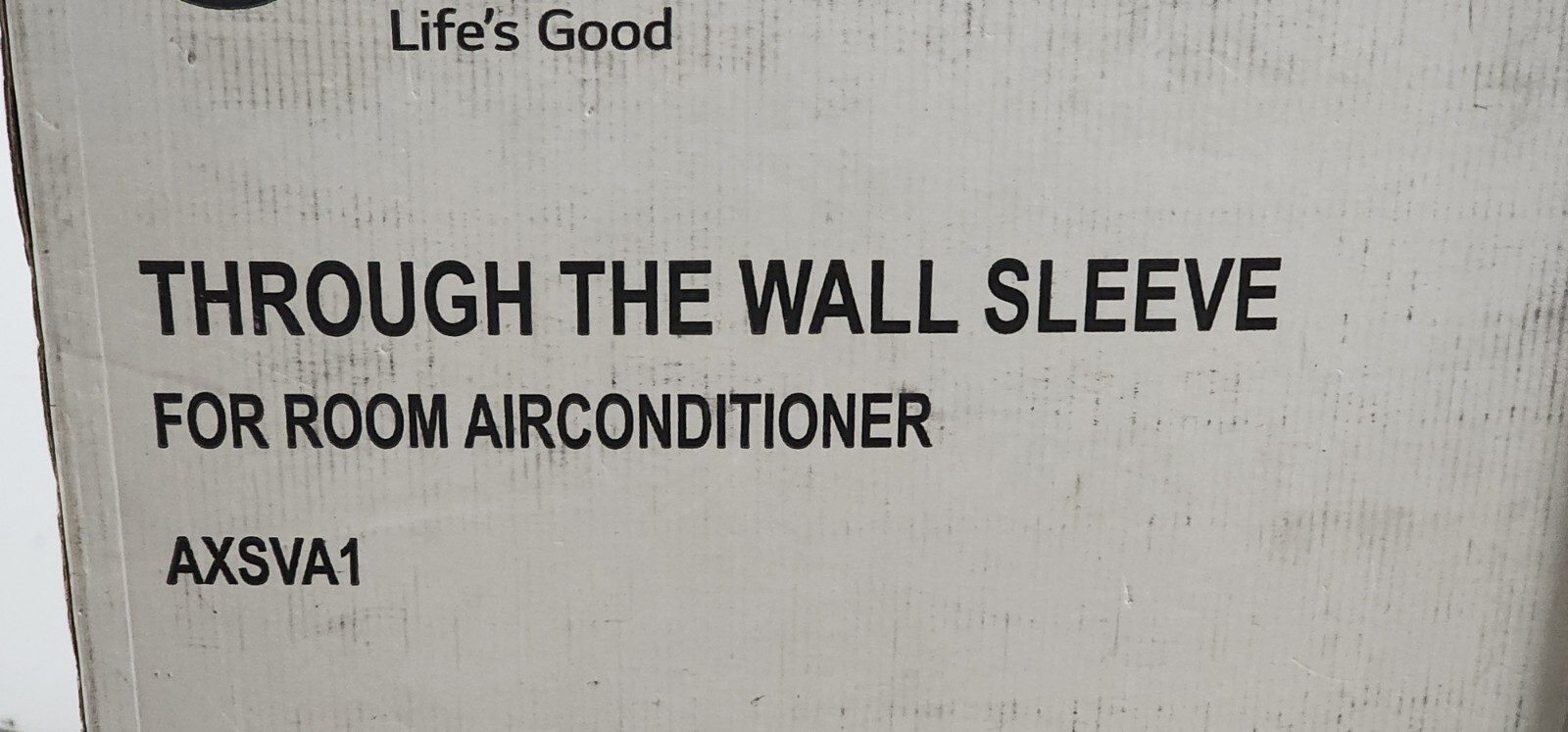 New in Box LG 26 In. Wall Sleeve for Through-the-Wall Air Conditioners- AXSVA1