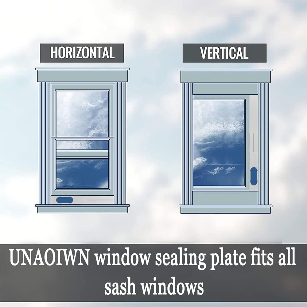 Portable Air Conditioner Window Kit, Adjustable Vertical/Horizontal Sliding W…