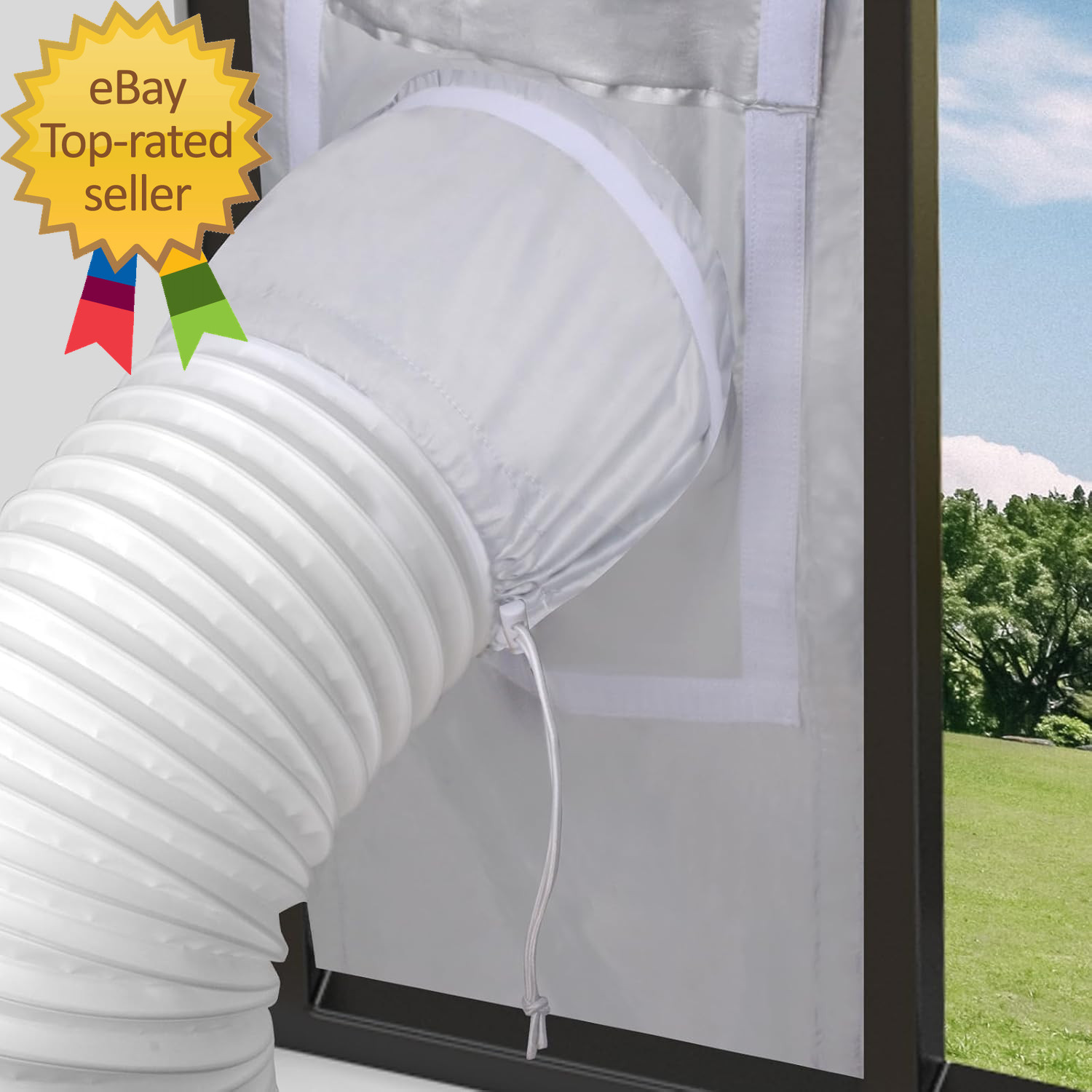 Portable Air Conditioner Window Vent Kit Universal Sliding Window Seal Kit