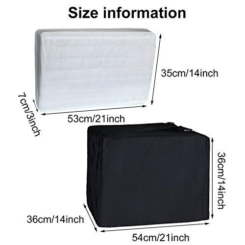 2 Pieces Outside and Indoor Window Air Conditioner Cover Water Resistant