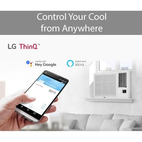 LG 23,000 BTU / 12,000 BTU SMART WI-FI WINDOW AC (COOL / HEAT), REMOTE (208V)