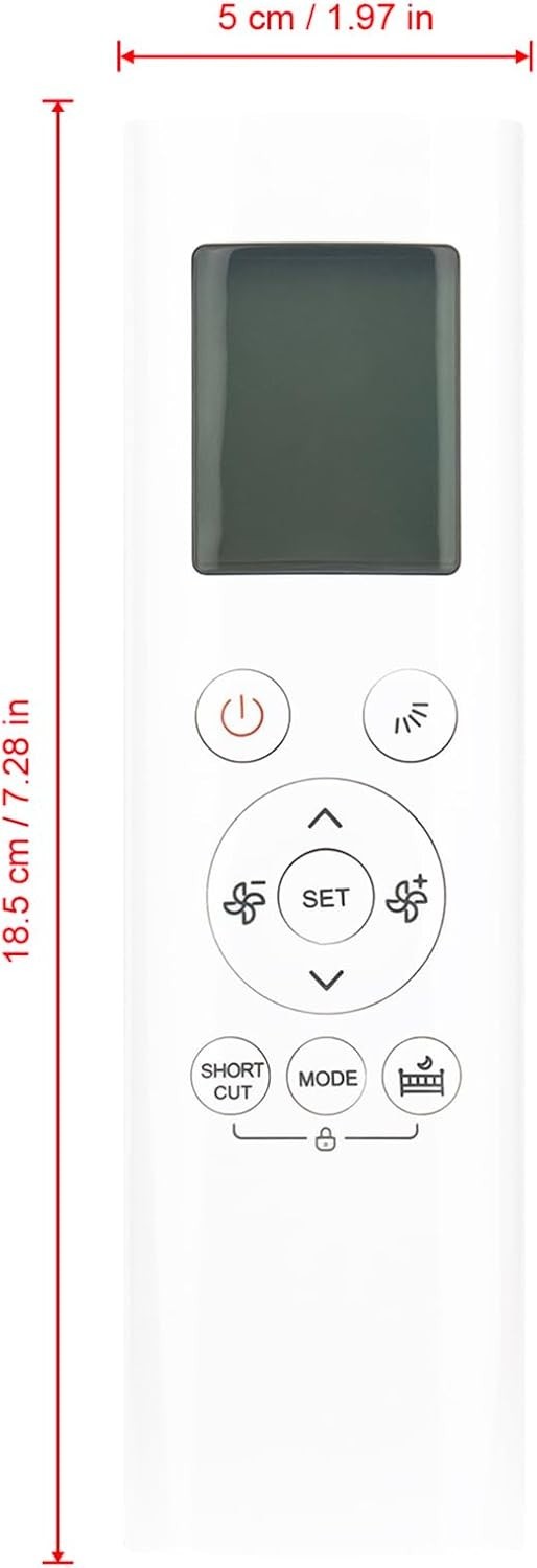 Replacement Remote Control for Midea U-Shaped Smart Window Air Conditioner
