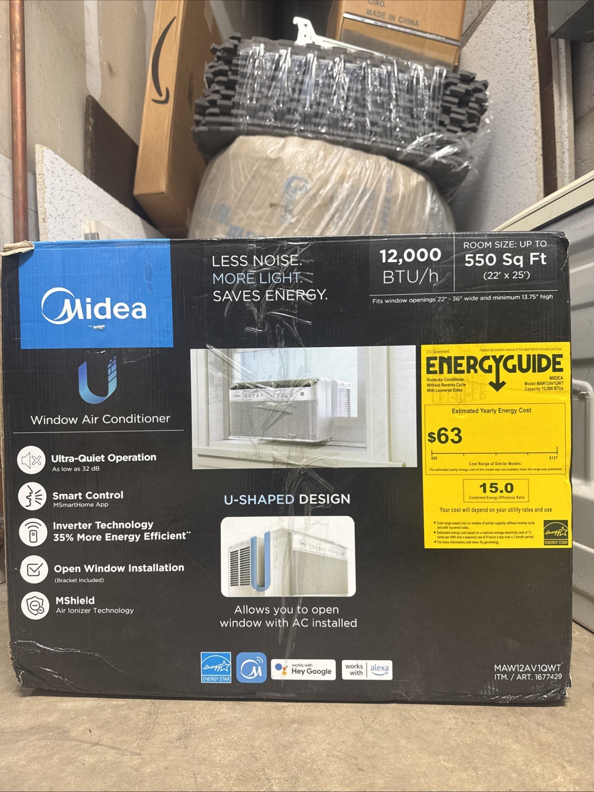 Modes 12,000 BTU/h 550 Sq Ft Window Air Conditioner, Brand New, Sealed