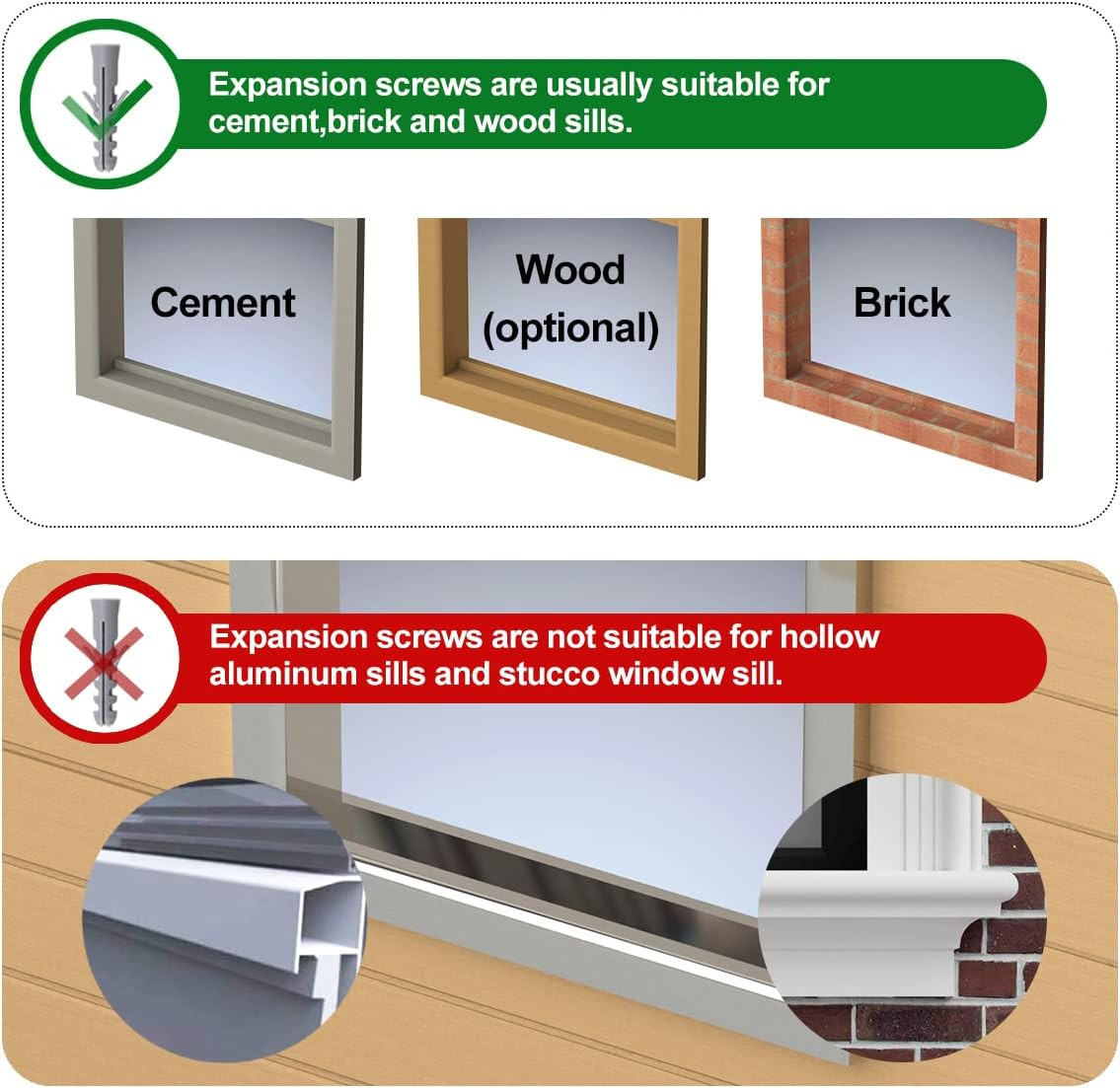 AC Window Air Conditioner Bracket Light Duty Support up to 85 Lbs, Designed for