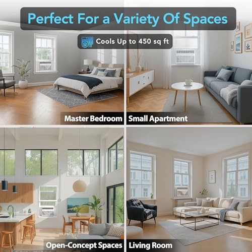 Comfort Zone Window Mounted Smart Wi-Fi 10,000-BTU Digital w/Remote & Wi-Fi
