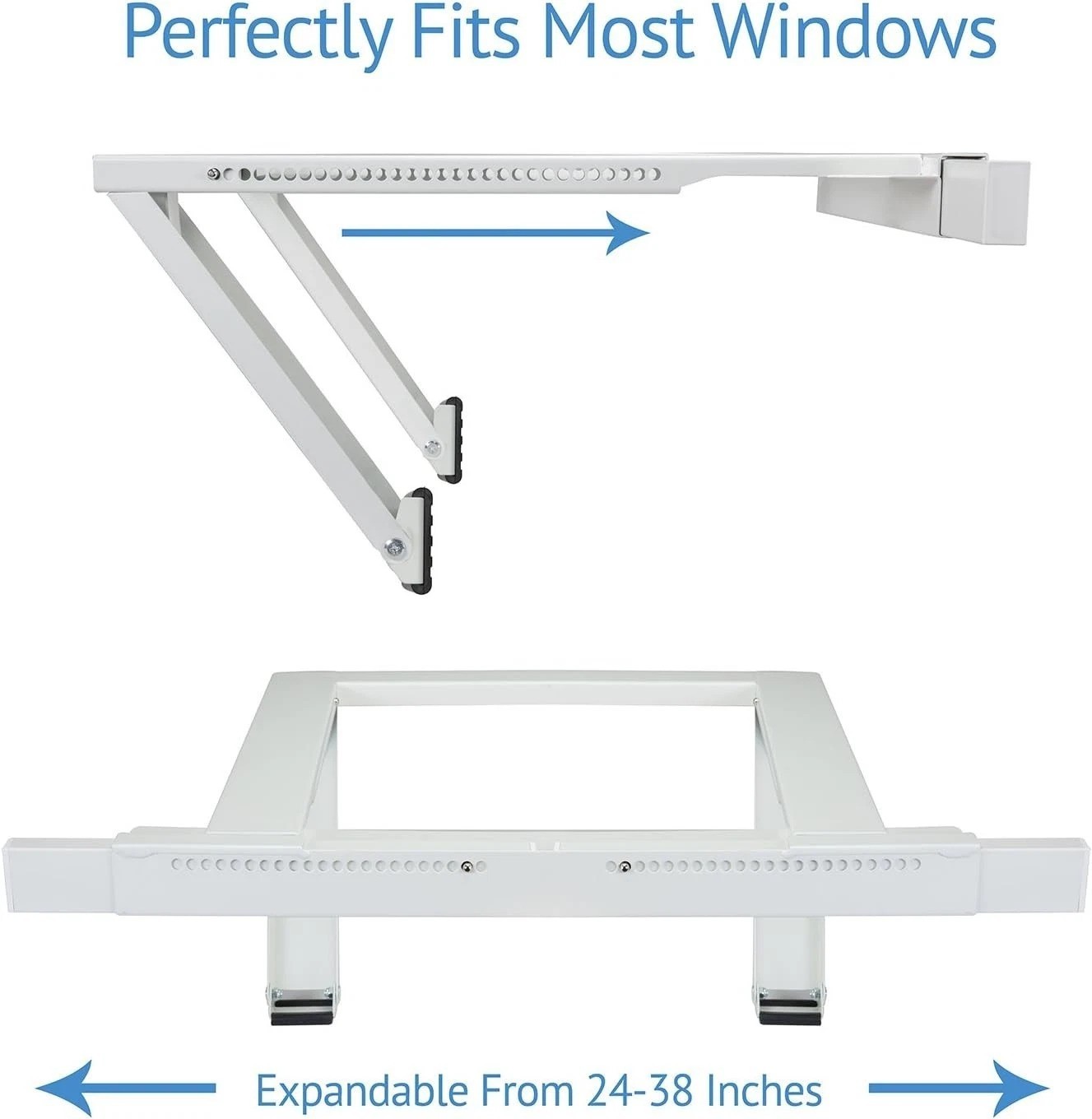 No Drill Heavy Duty AC Support Bracket – Fits 24-38 in Windows, Holds 200 lbs