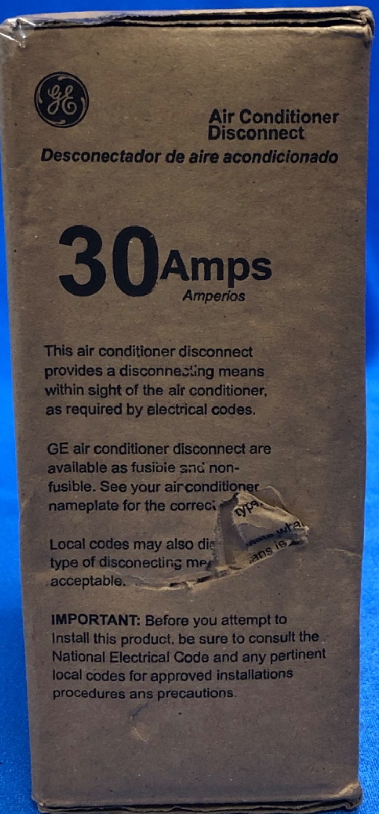 30 Amp Air Conditioner Disconnect Switch – Used Open Box