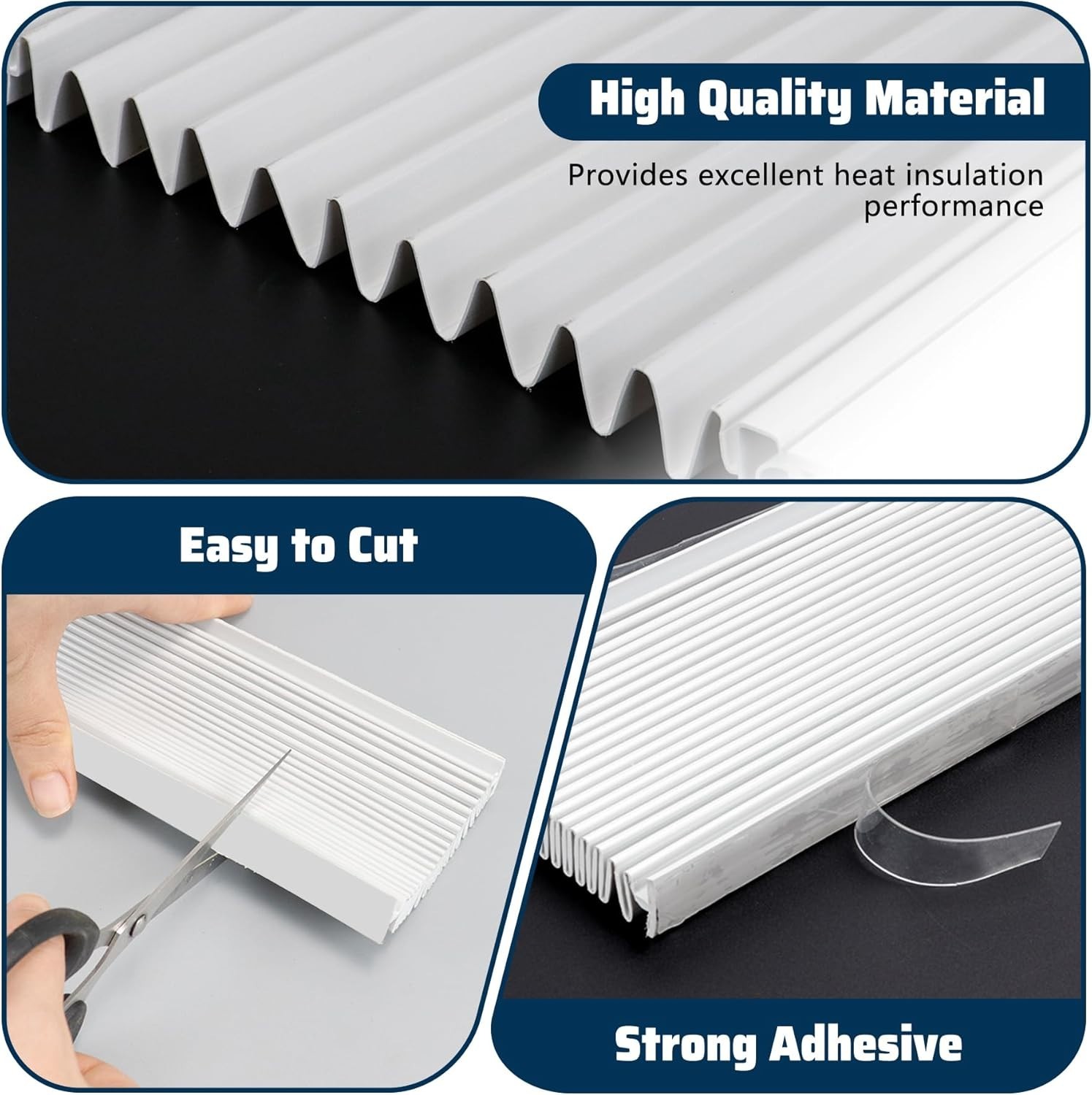 Adjustable Window Air Conditioner Side Panels with Frame Set,Extra Wide Window A