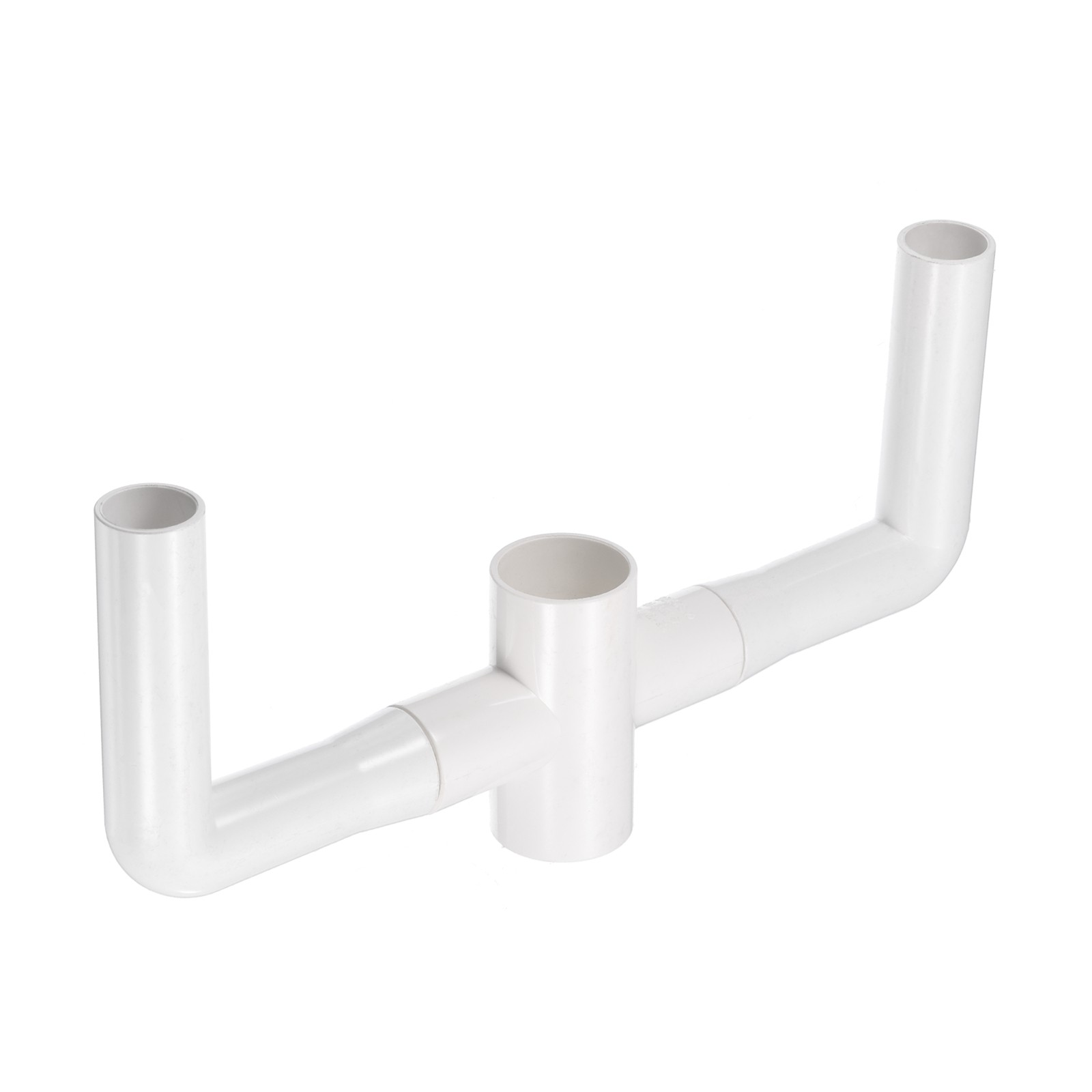 32x25mm PVC Four-Way Air Conditioner Drain Hose Connector, White