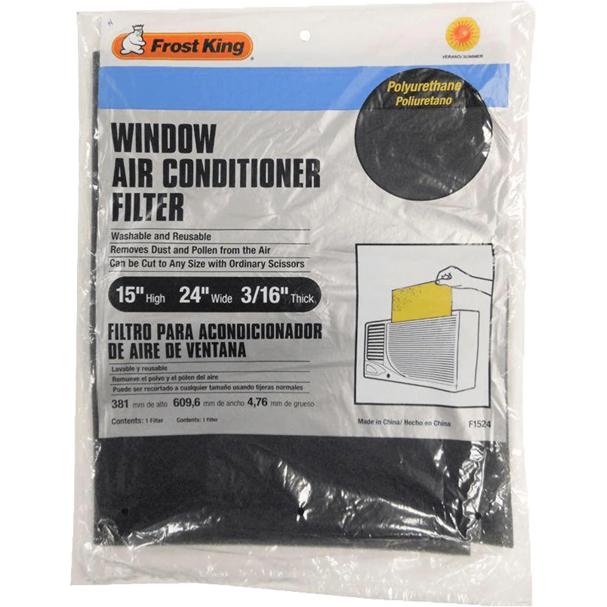 Frost King Foam Cut to Fit Reusable AC Filter