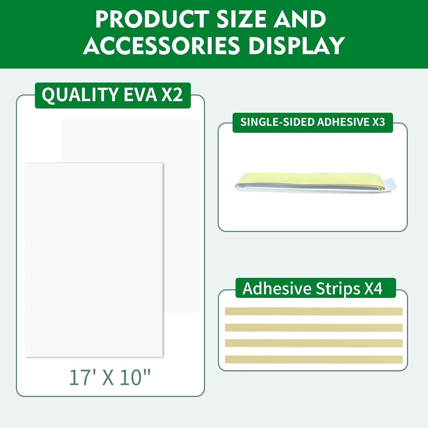 Thermal Insulation Panels for Window ACs, 2 Pieces 17” x 10”, Easy Cut
