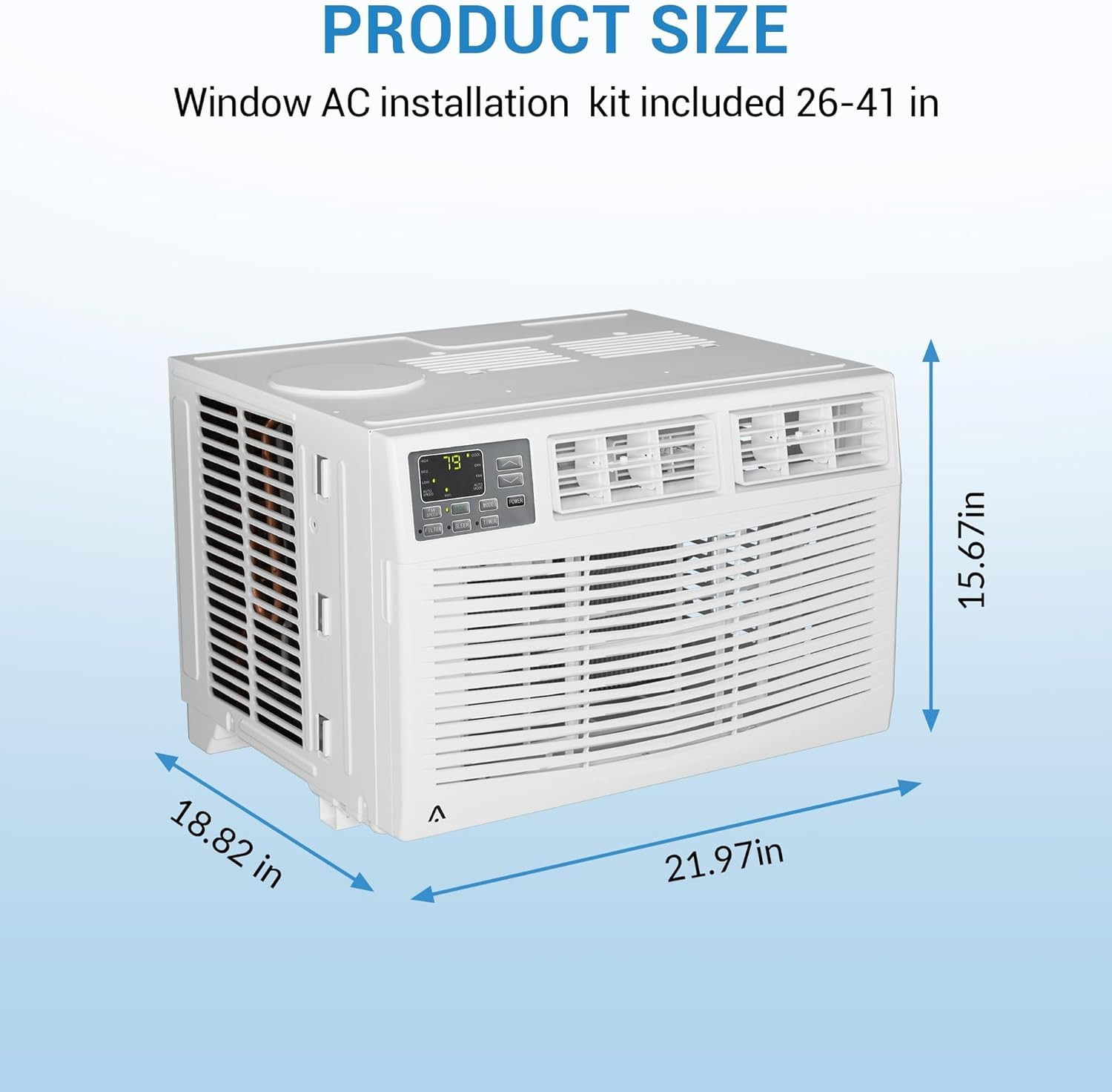 8000 BTU Window Air Conditioner – Energy Efficient, Quiet Operation, Remote Cont