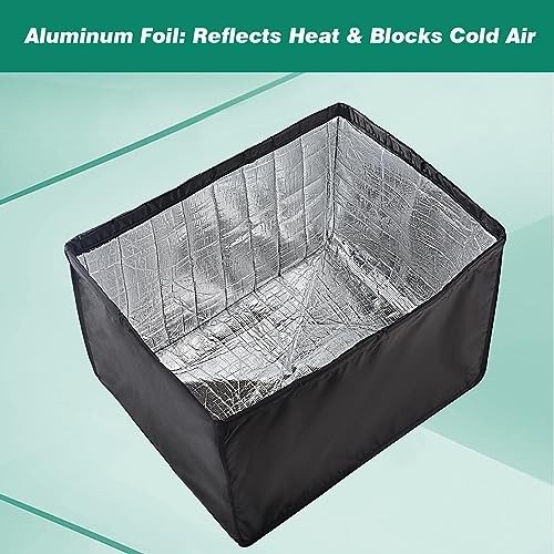 Waterproof Insulated Outdoor Window Air Conditioner Cover for 18″Wx13″Hx12″D