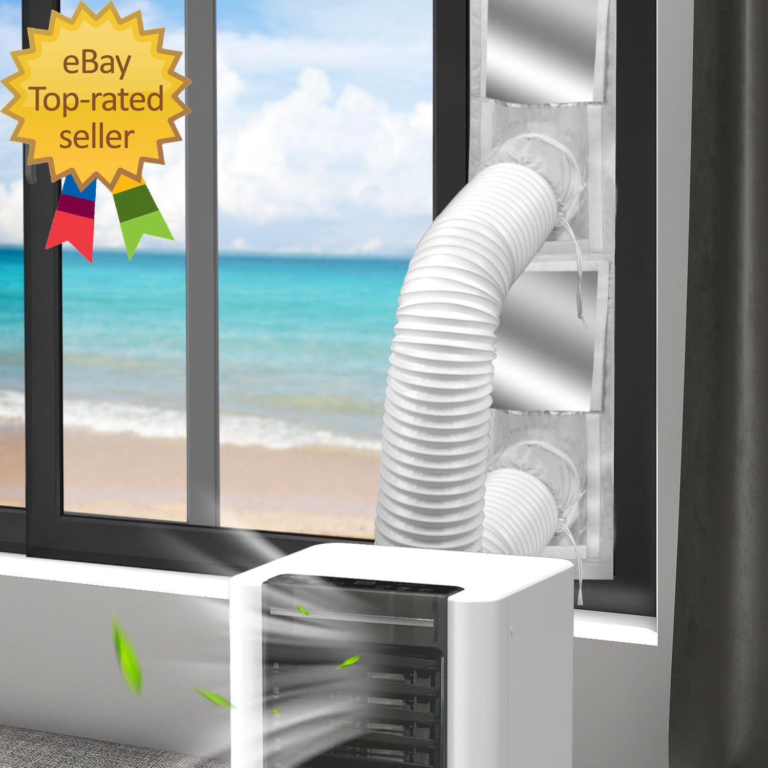 Portable Air Conditioner Window Vent Kit Universal Sliding Window Seal Kit