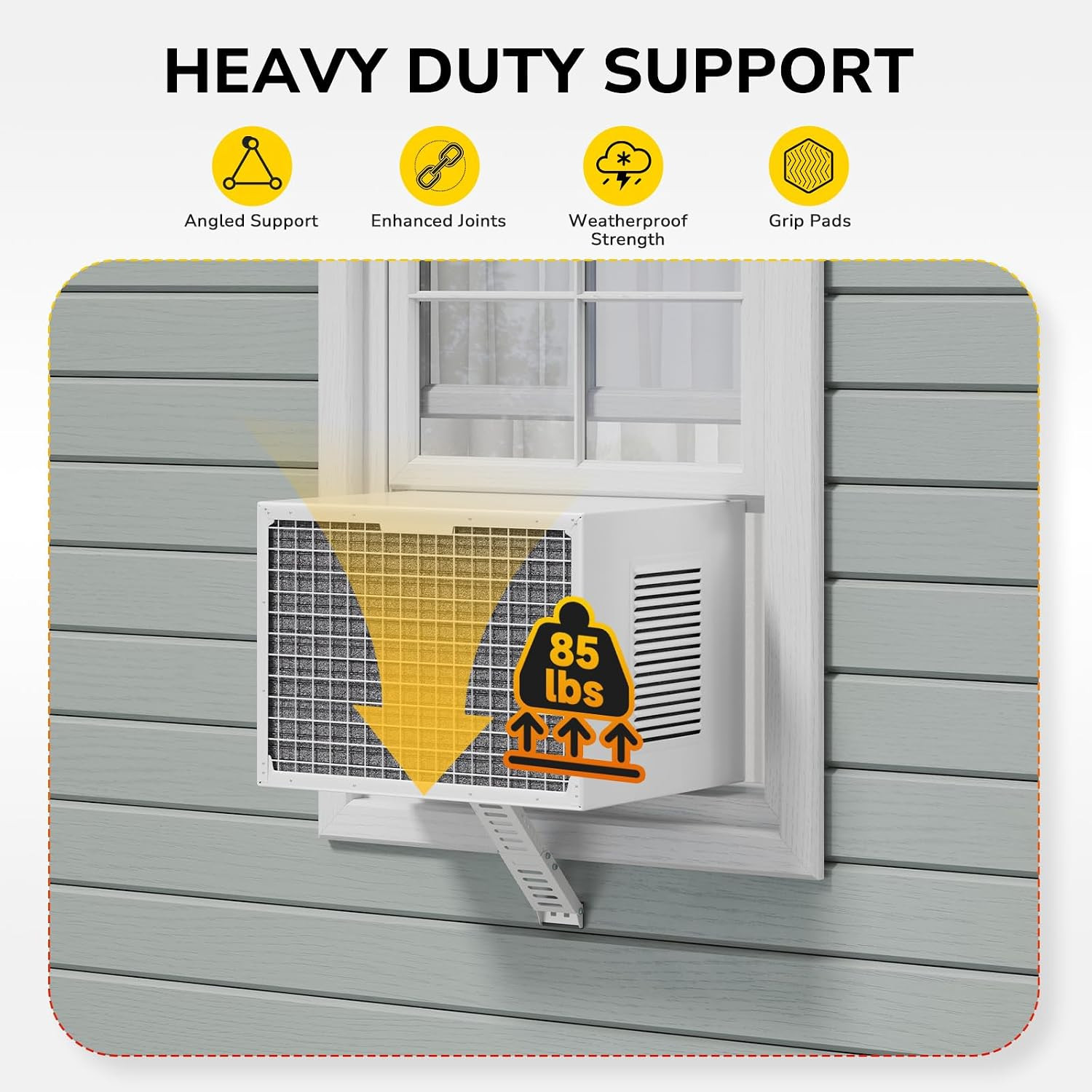 AC Window Air Conditioner Support Bracket Heavy Duty, Window AC Bracket Universa