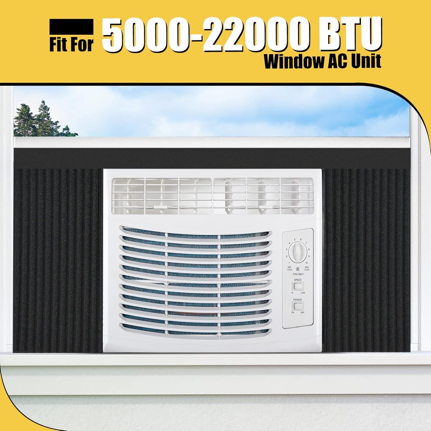 Window Air Conditioner Foam Insulated Panels 17″ H x 9″ W x 7 8″ T Window AC