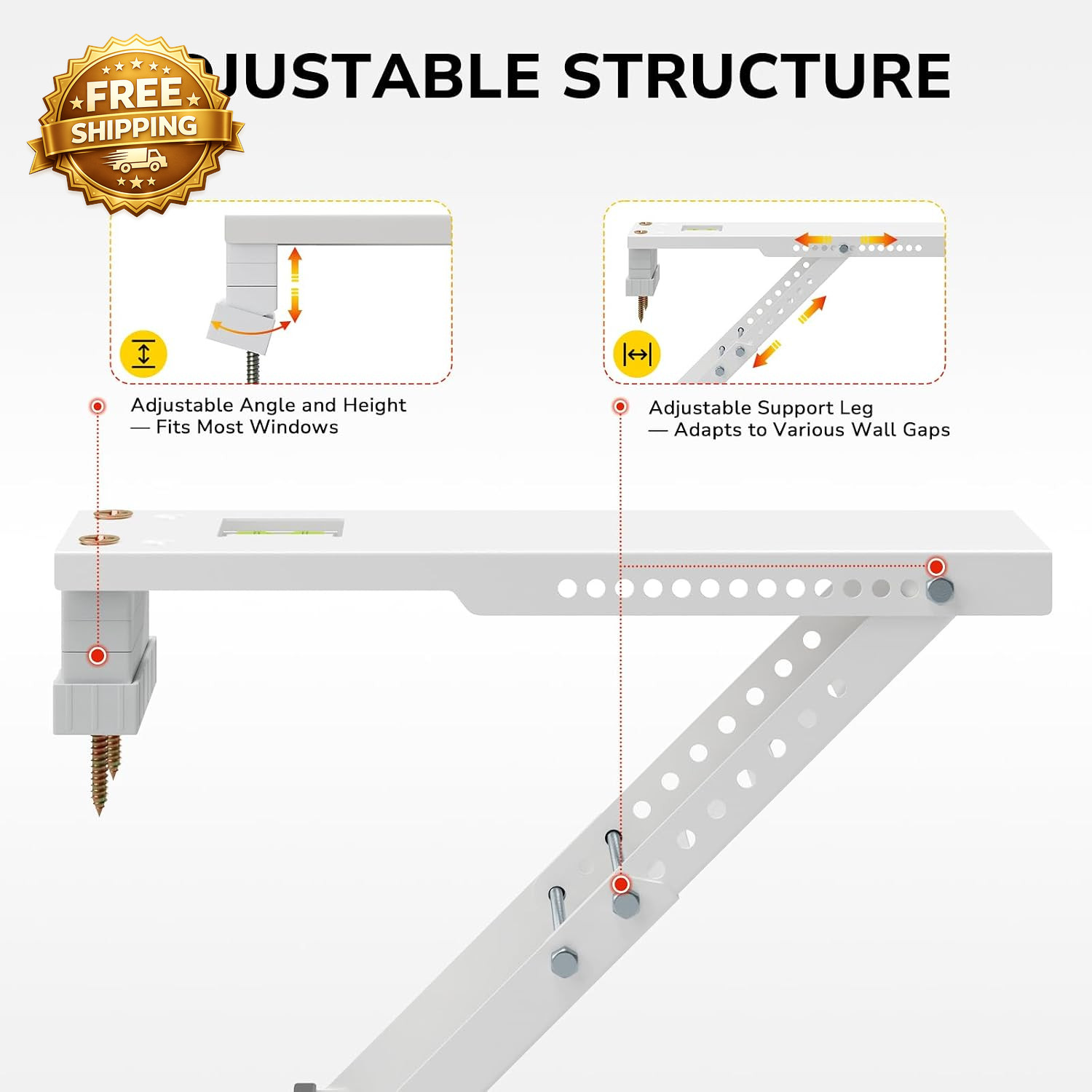 AC Window Air Conditioner Support Bracket Heavy Duty Window AC Bracket