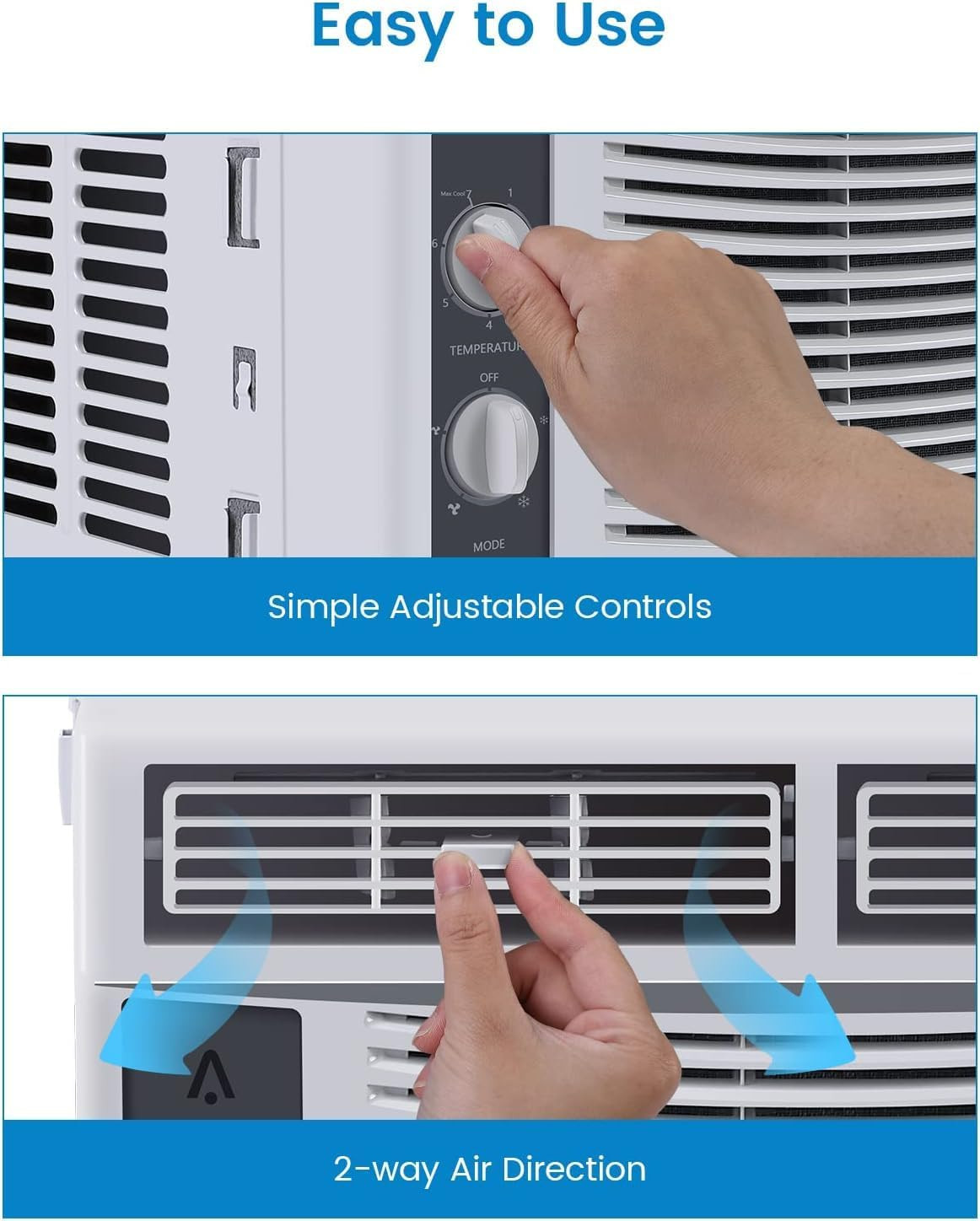Window Air Conditioner 5000 BTU, Window AC Unit Cools up to 250 Square Feet