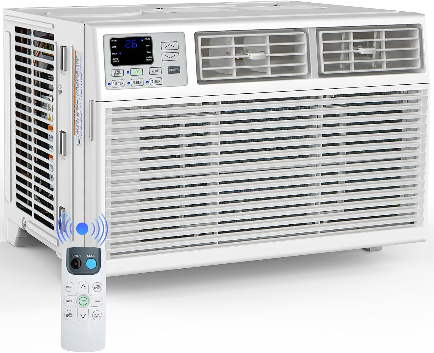 Window Air Conditioner 6,000 BTU, Window Type AC Unit with Cooling, Dry Mode, 4