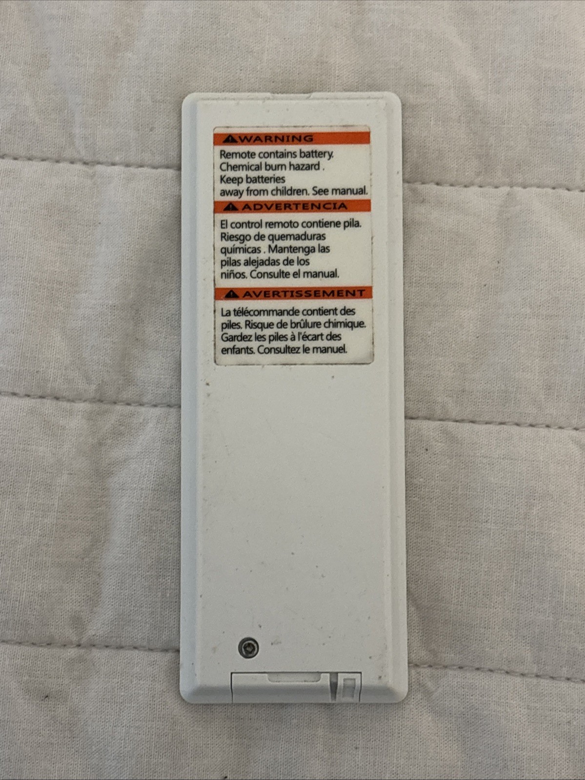 GE Window Air Conditioner Remote Control White Braille