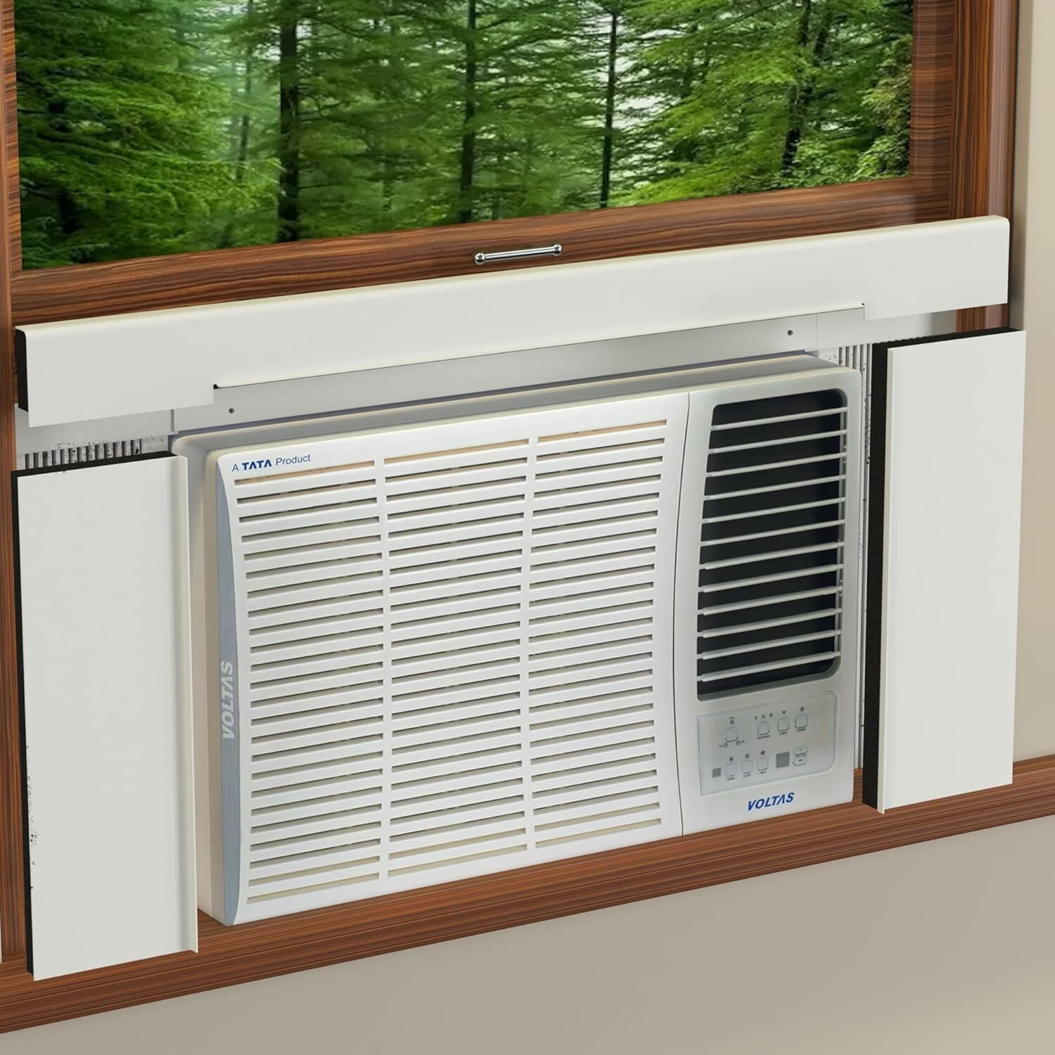 Surround Insulation Side Panels White for Window AC Unit Indoor Air 36″ or smal