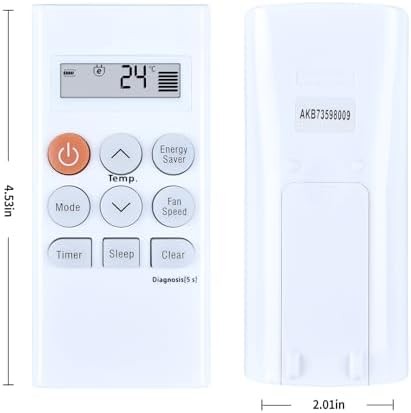 New Replacement AC Remote Control for LG Portable Window Air Conditioner, Fit fo