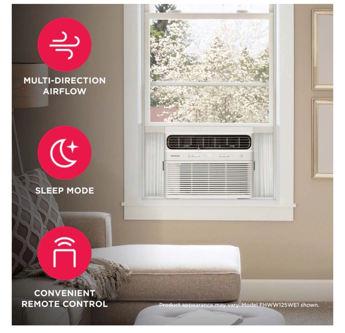 Frigidaire 24,000 BTU 230 Volt Inverter Technology Window Air Conditioner Wi-Fi