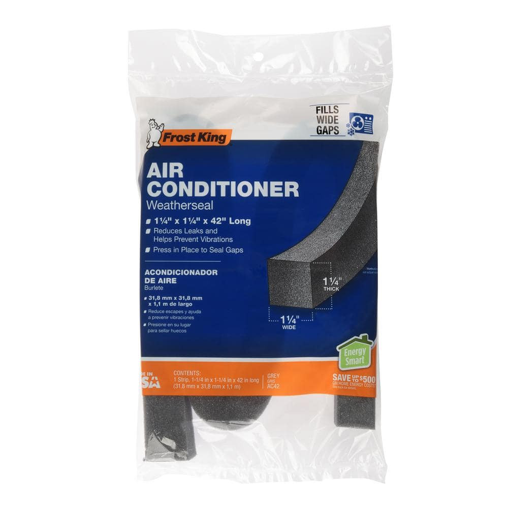 FOAM WINDOW WEATHER STRIPPING1-1/4 In. X 1-1/4 In. X 42 In. Grey Weatherseal