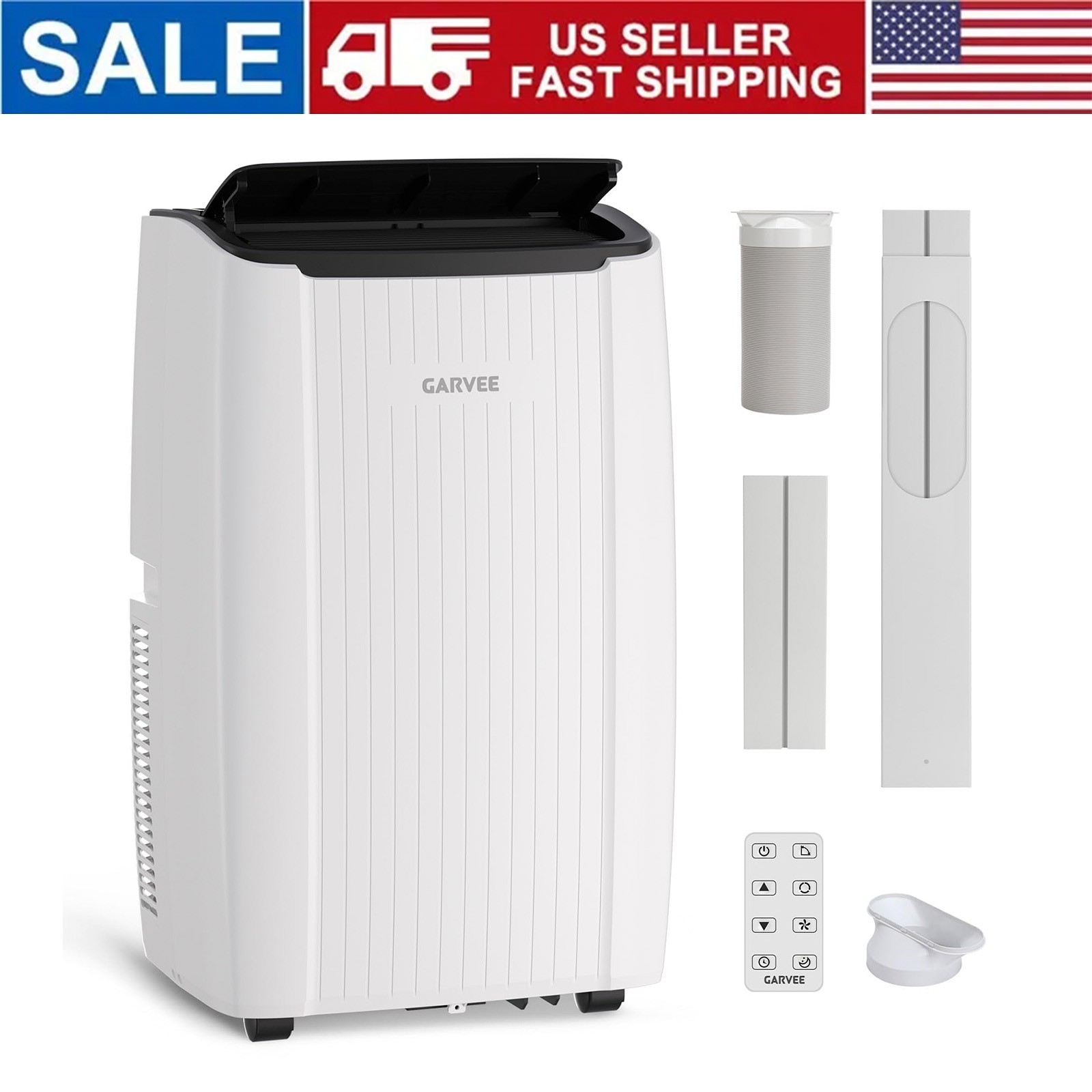 12000 BTU Portable Air Conditioner Cooling, Dehumidifier & Fan Remote Control