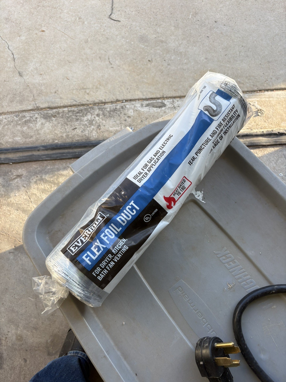 Everbilt TD425PHD 4 in. x 25 ft. Flexible Foil Duct