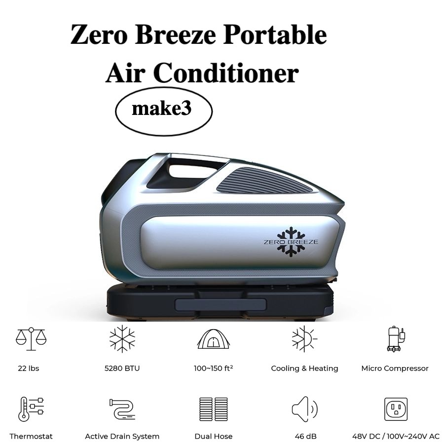 ZERO BREEZE outdoor portable air conditioner compressor refrigeration fan DC24V