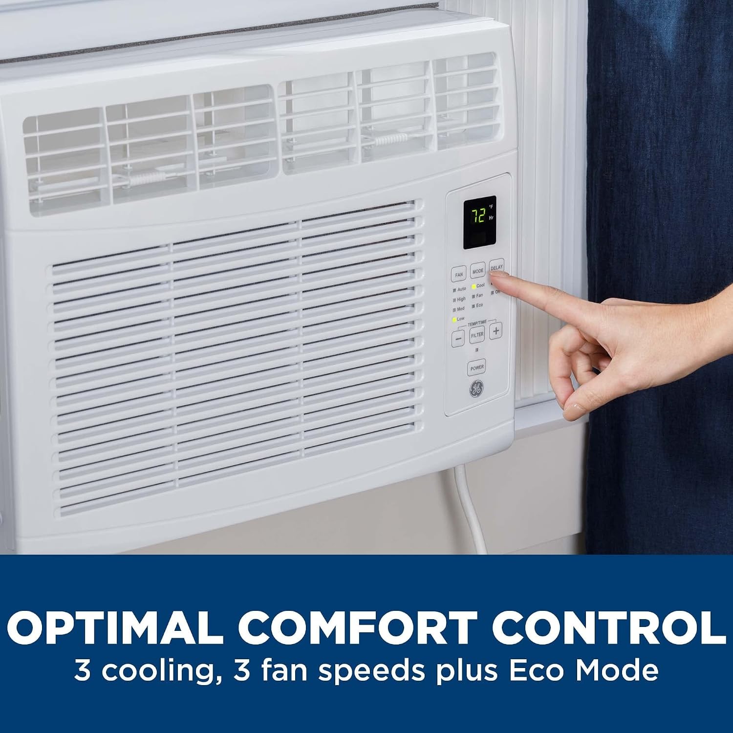 Electronic Window Air Conditioner 6000 BTU Efficient Cooling Smaller Areas Like