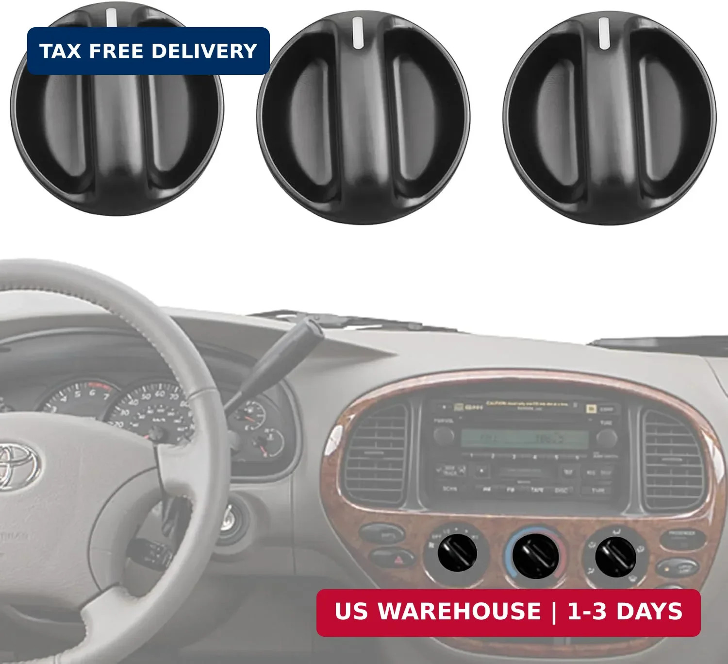 Osompar AC Climate Control Knob Compatible with Toyota Tundra 2000 2001 2002 200